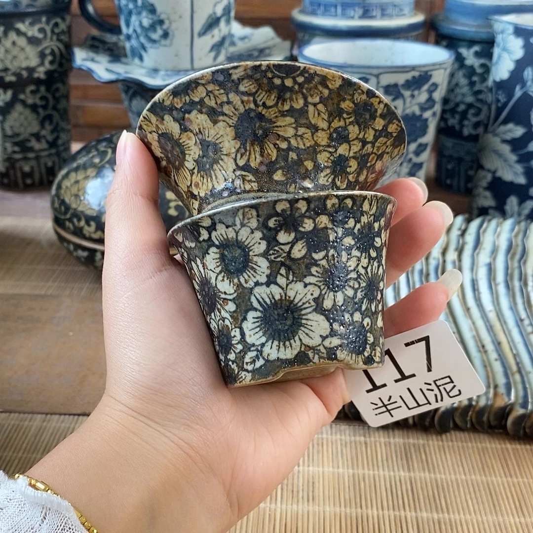 手工手绘青花高温陶瓷