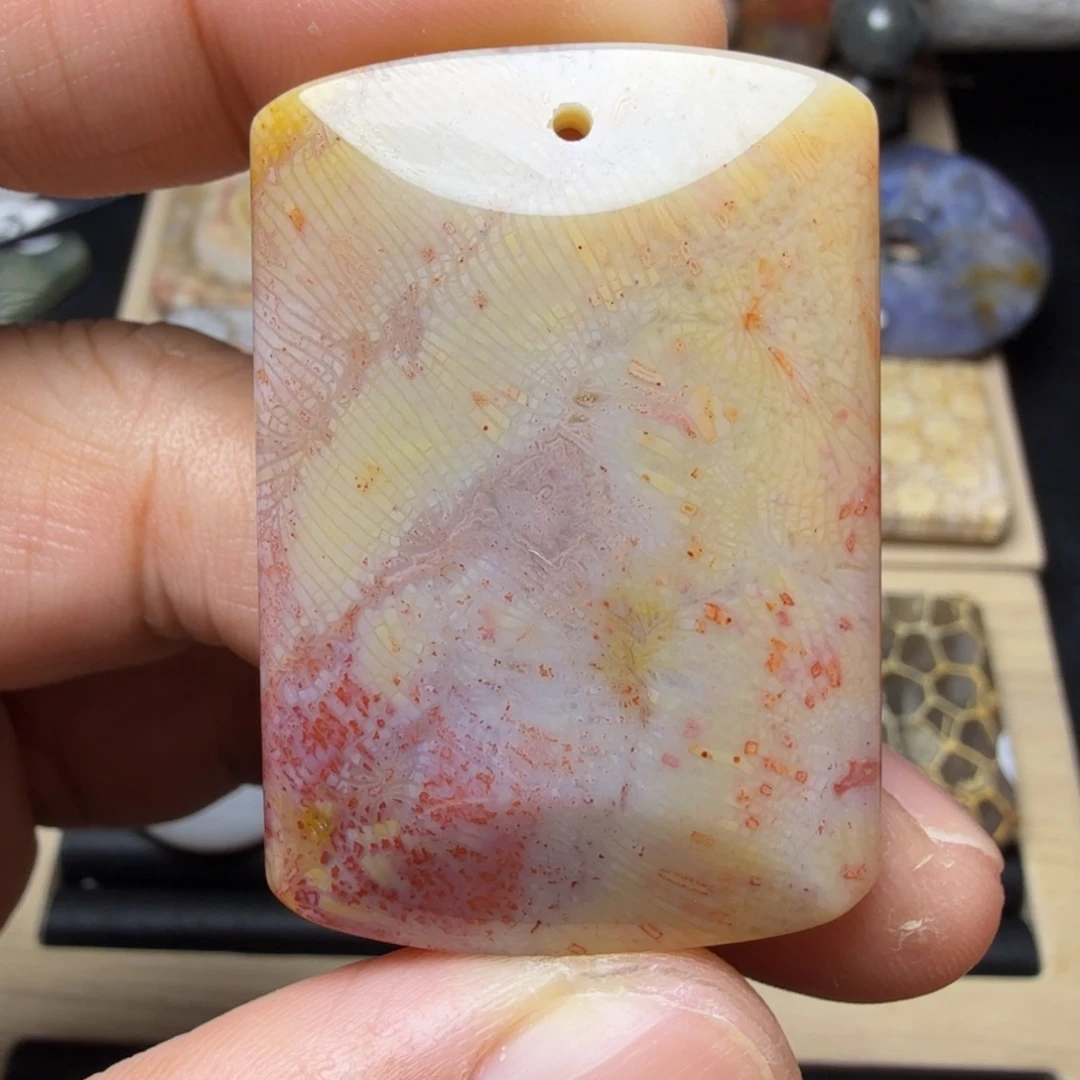 硅化玉未镶嵌纯天然色有机玉石保真色