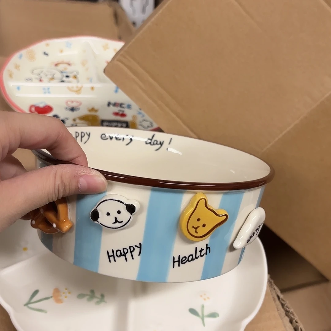 稻谷壳纽扣豆丁沙拉碗