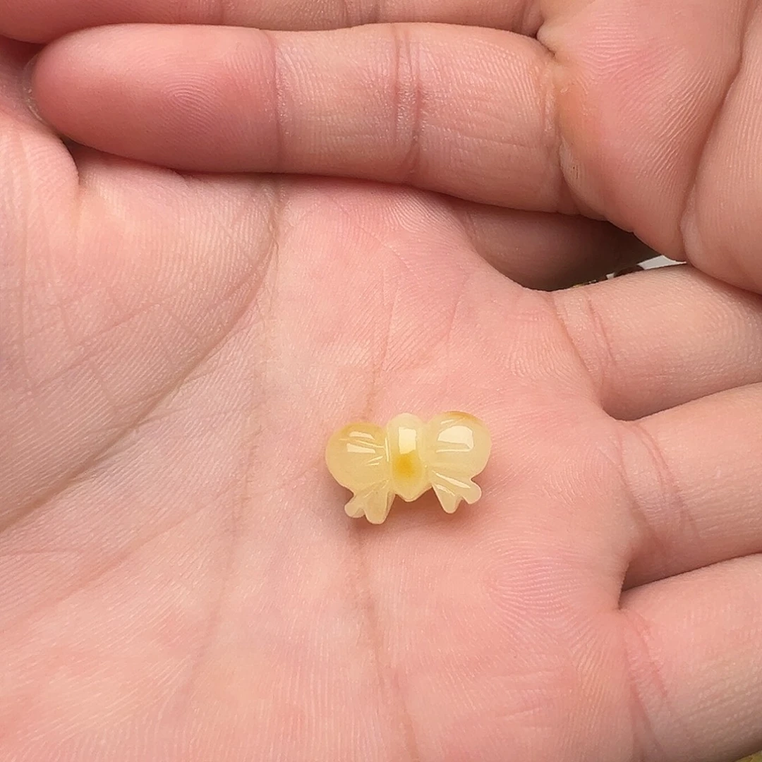 蜜蜡颈饰未镶嵌蝴蝶结提溜吊坠