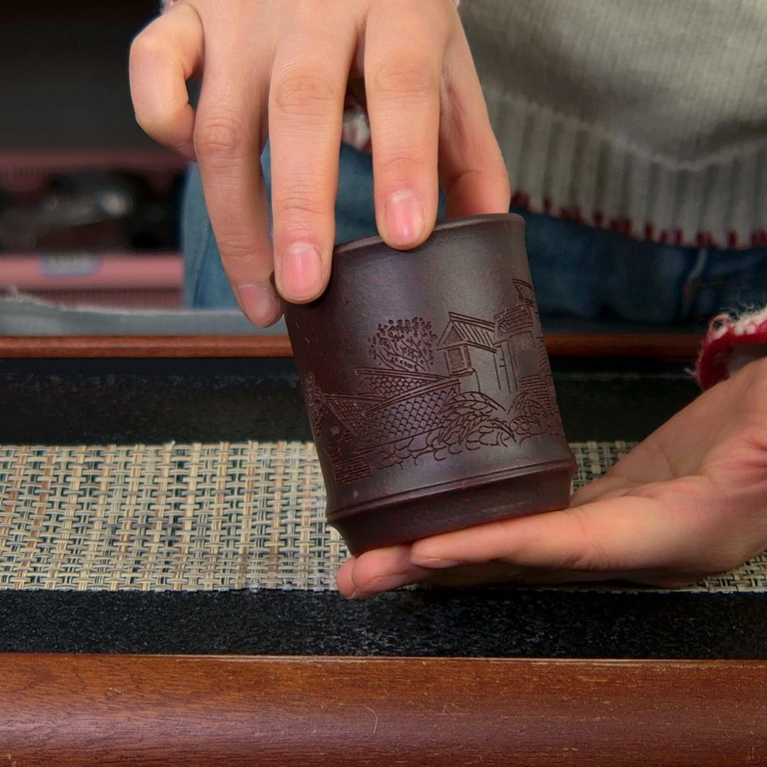 【闪购商品】绿泥茶杯高货放漏