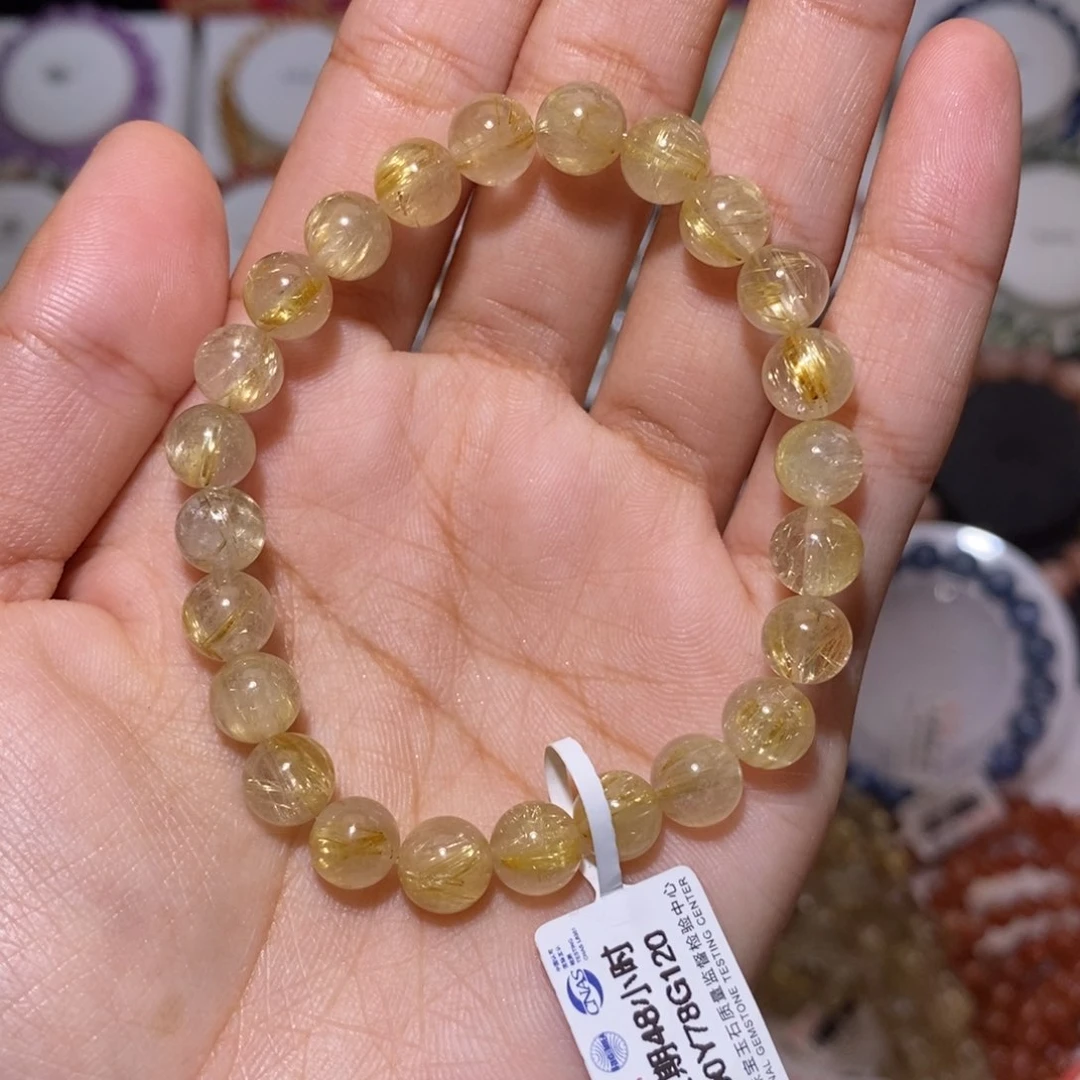 【闪购商品】发晶手串未镶嵌金发不退不换