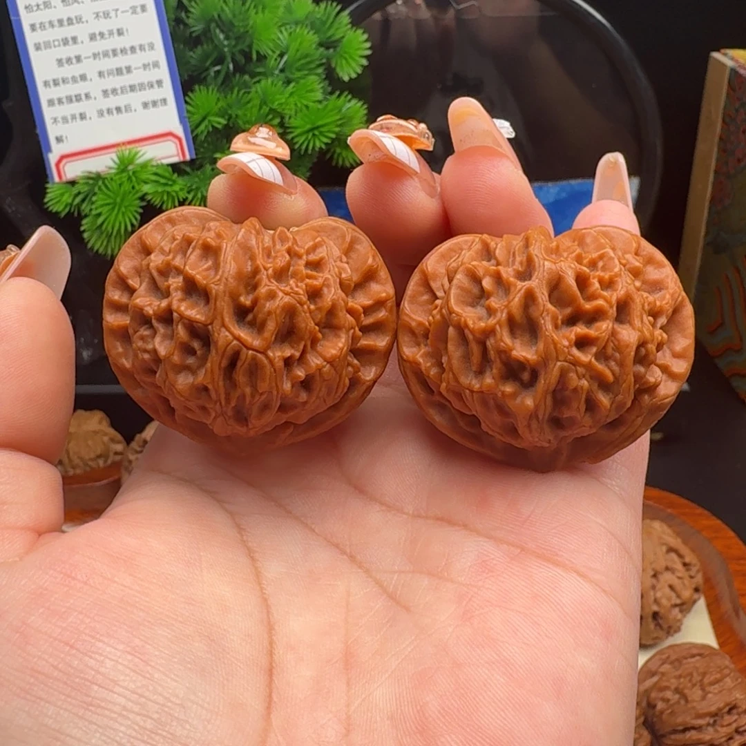 把件文玩核桃全品手工打底42宫灯新果