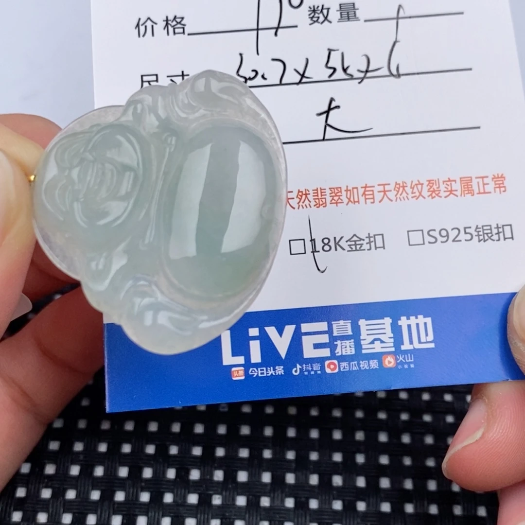 N***梁颈饰18K金镶嵌翡翠