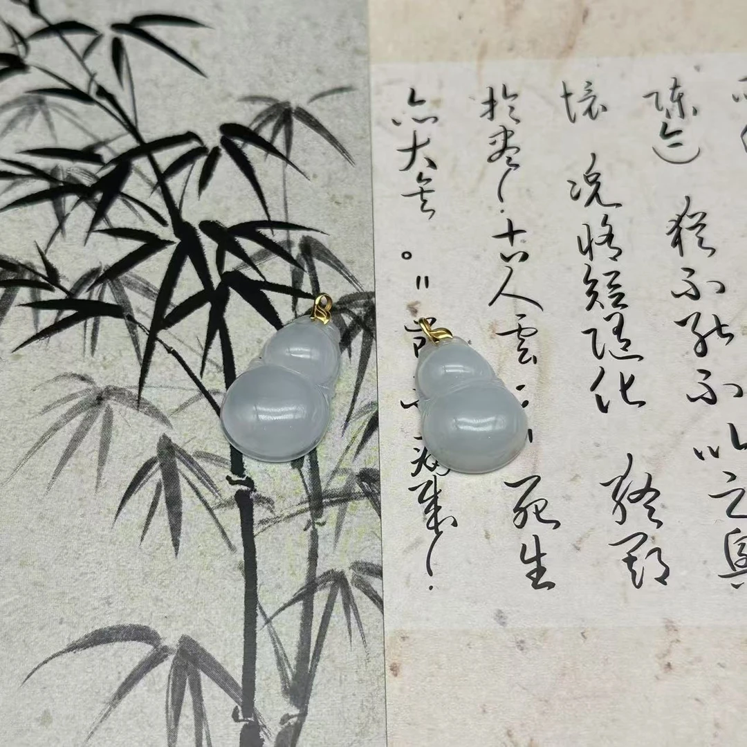 【老王甄选】-A110075-天然翡翠葫芦18K-多样性发一