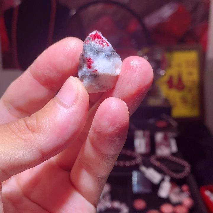 天然辰砂原石毛料子