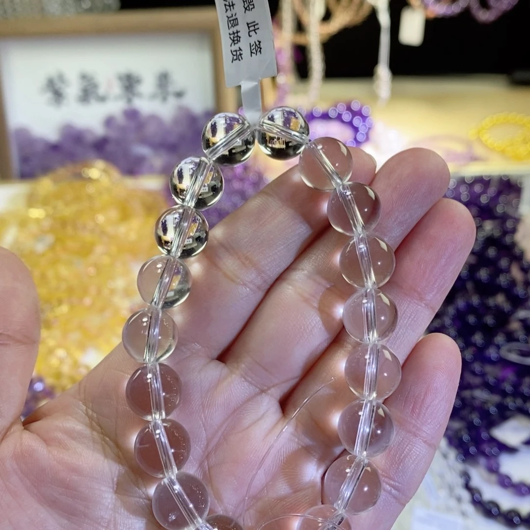 水晶手链未镶嵌白水晶卡10双A