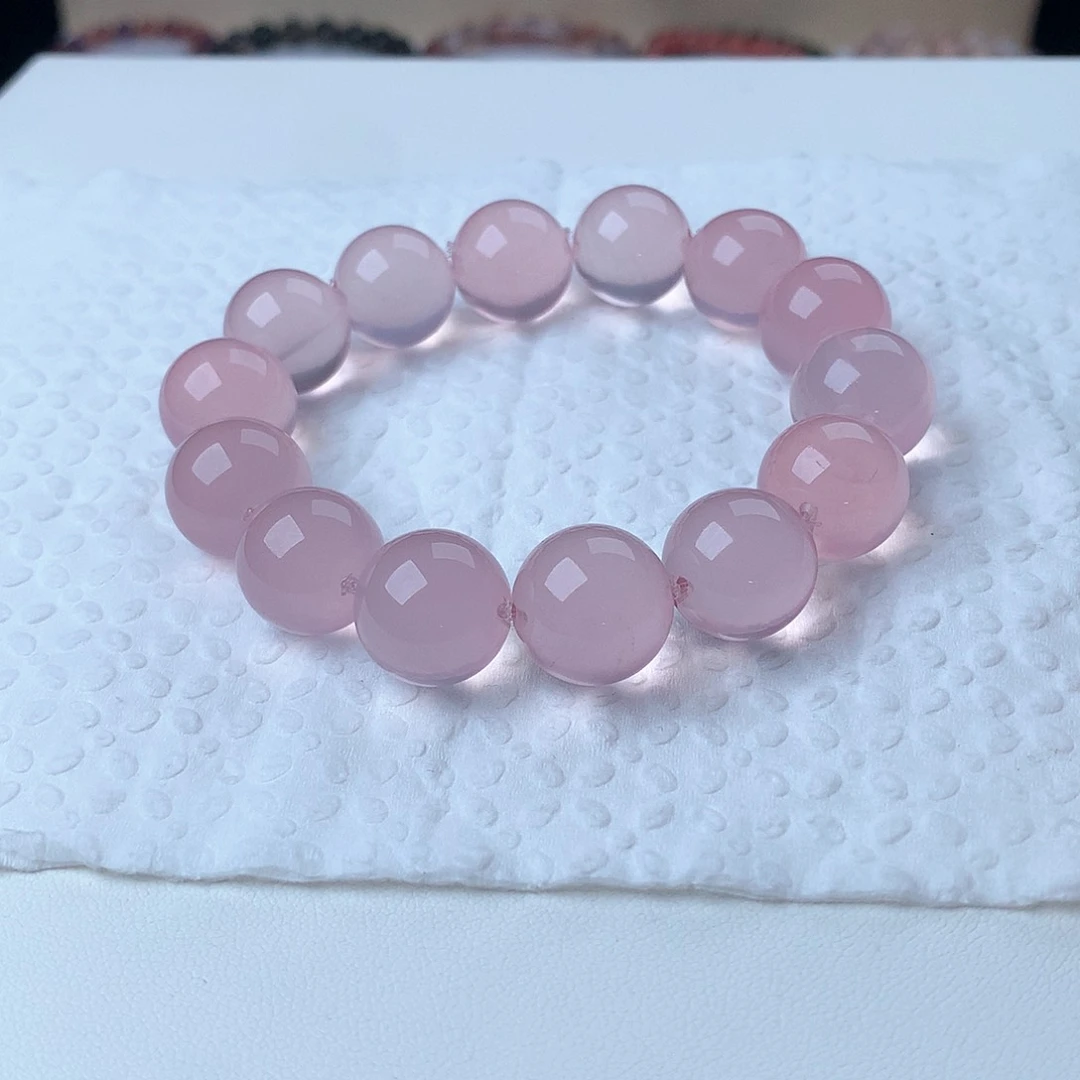 水晶手串未镶嵌旋****果粉水晶