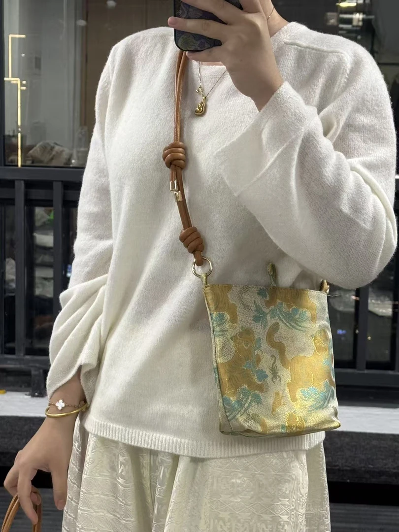 新中式织锦缎包包服饰配件