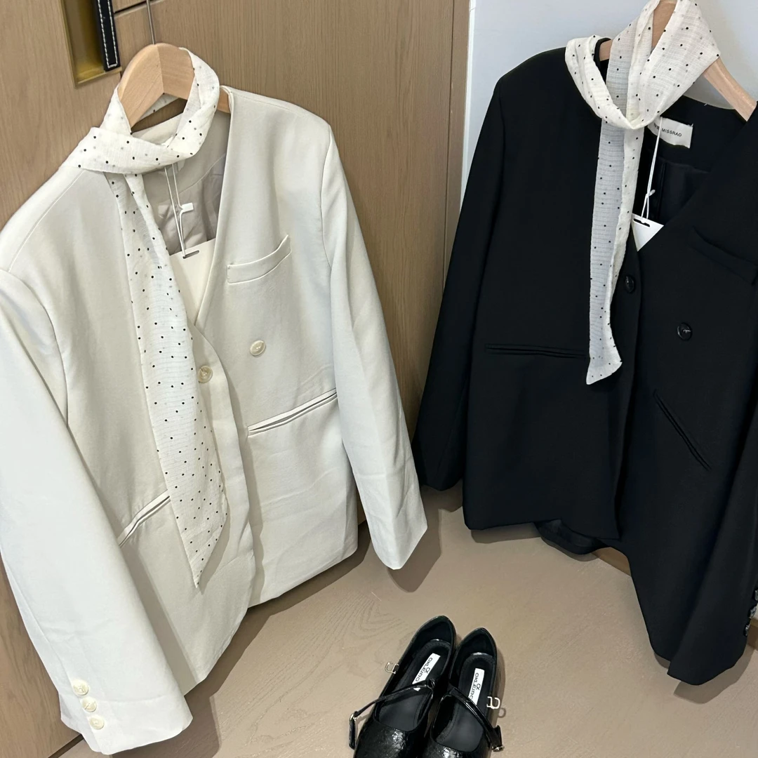 『Cheese芝士』5019春日上新·韩剧女主·超韩丝巾均码西装外套