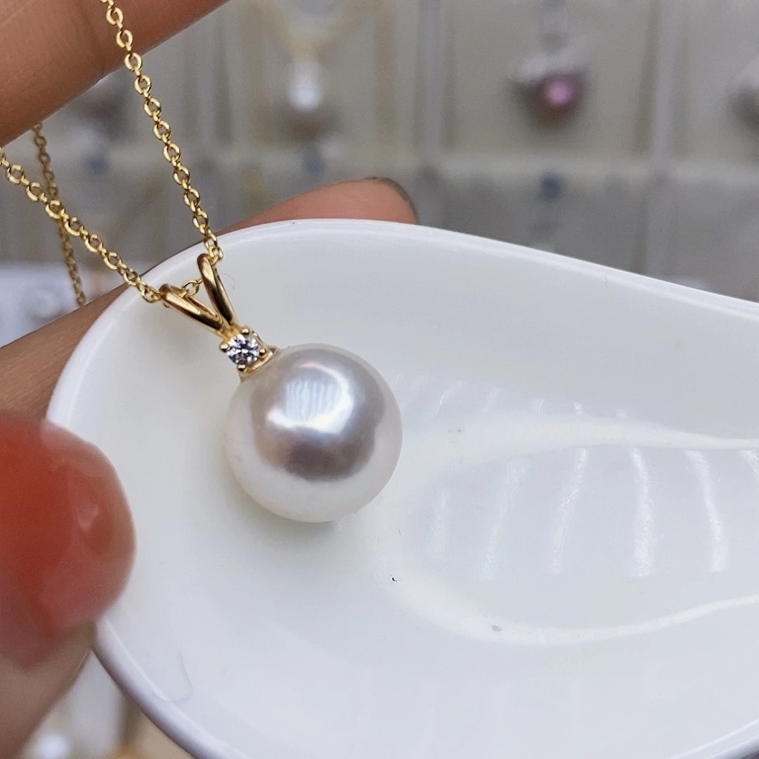 淡水珍珠颈饰银S925镶嵌