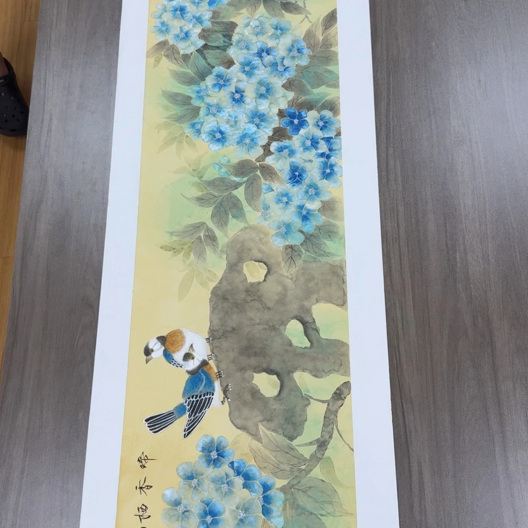 国画国画山水牡丹花鸟