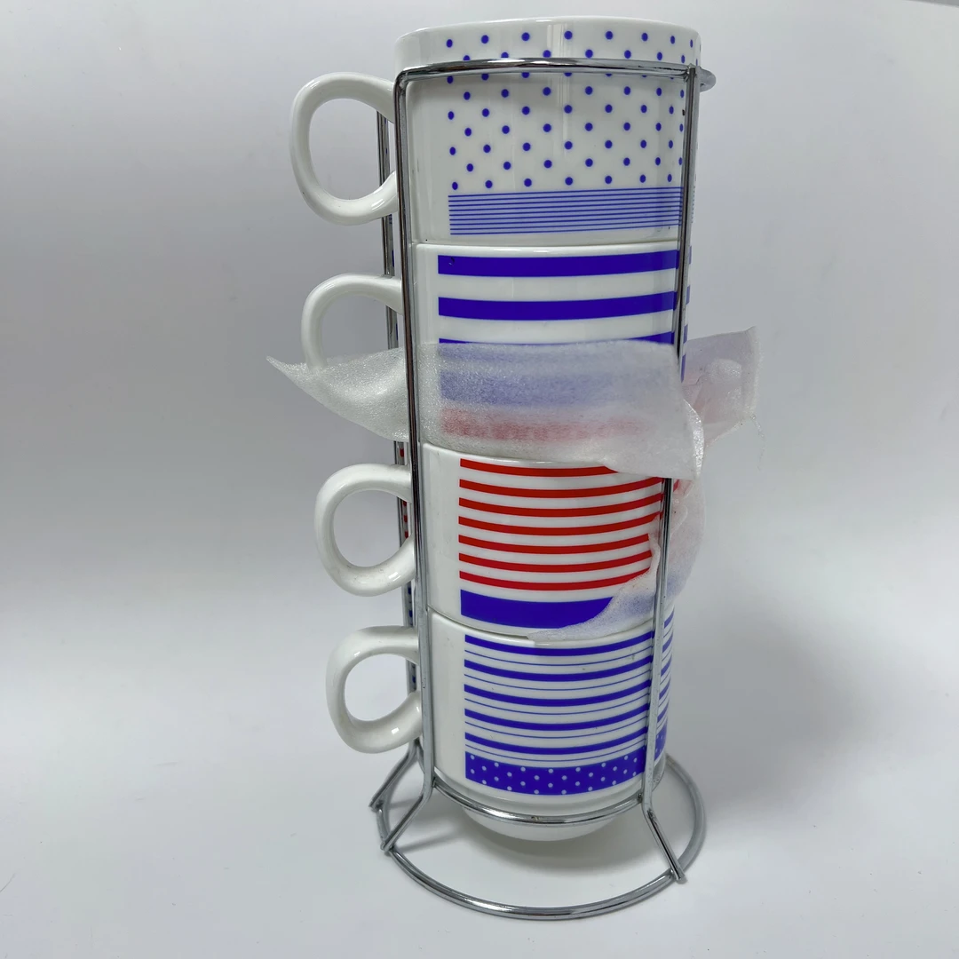 陶瓷杯一组4个装 无包装盒