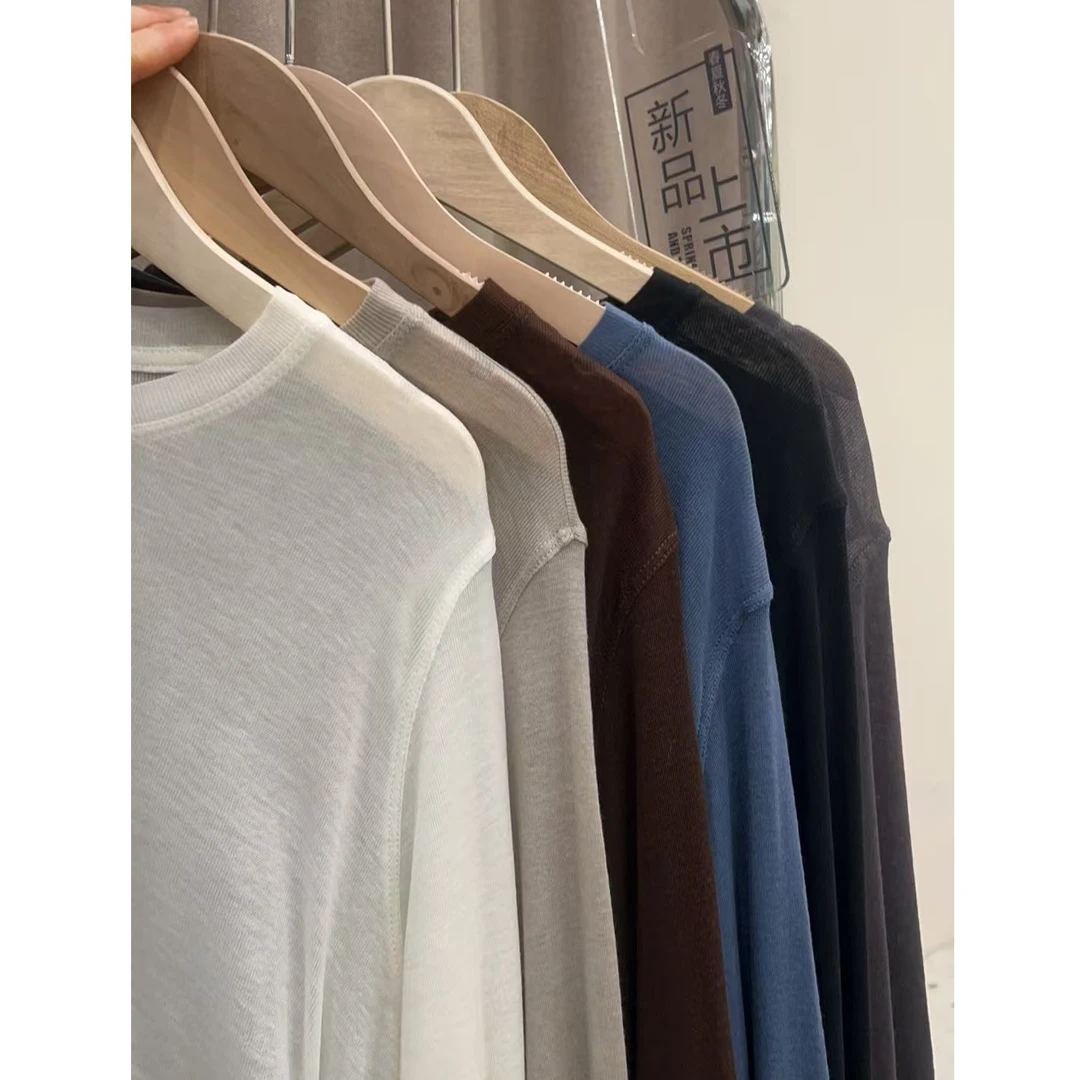 『T恤Y』时尚百搭休闲舒适拼色简约潮流T恤6156