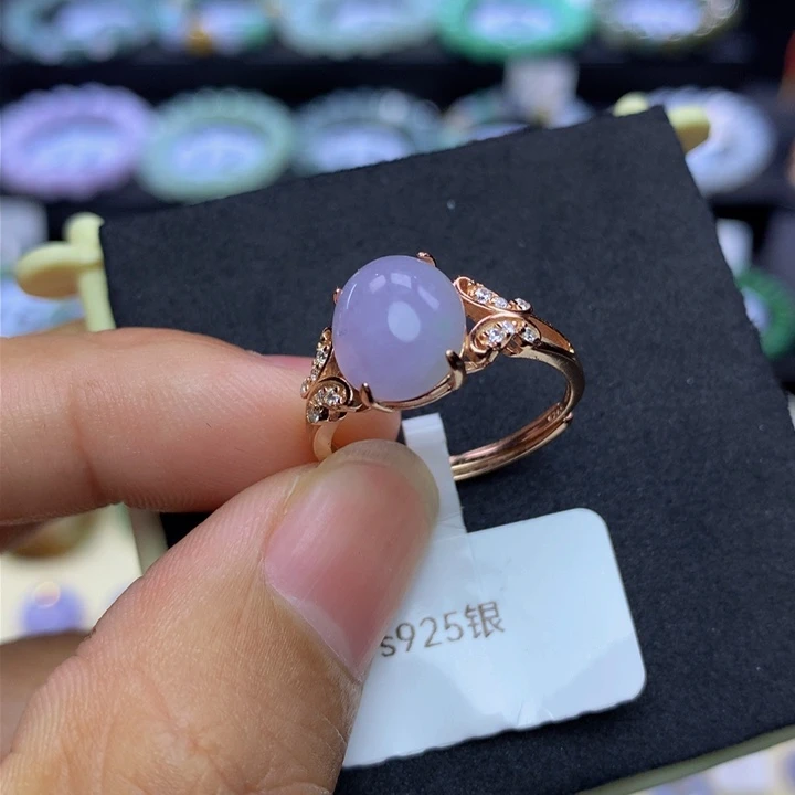 翡翠手链银S925镶嵌翡翠