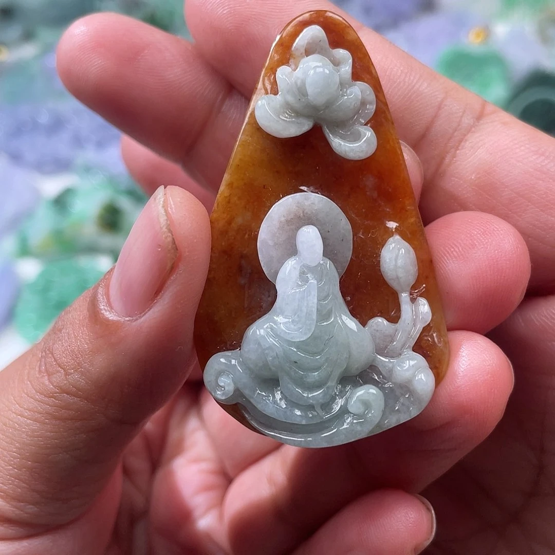 翡翠未镶嵌颈饰翡玉缘翡翠