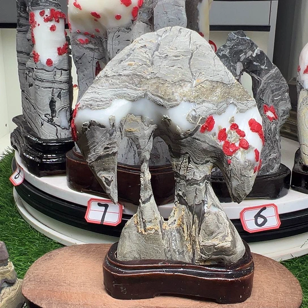 石材灵璧石白灵璧