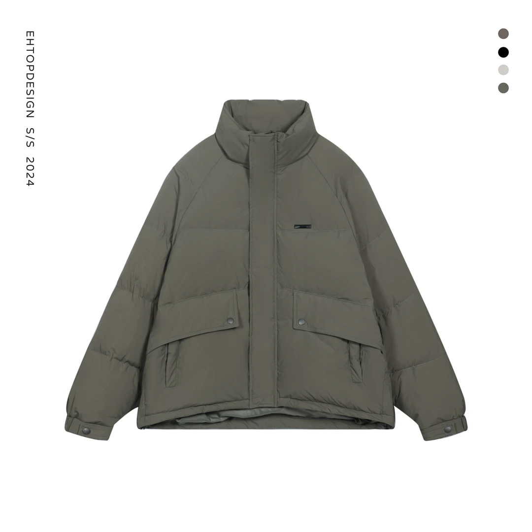 冬季新款90白鸭绒蓬松保暖百搭潮流设计时尚男女款羽绒服33167