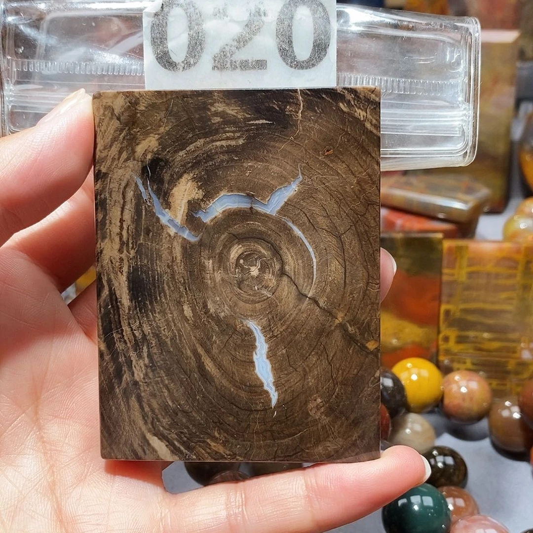硅化玉天然北票硅化玉吊坠未镶嵌
