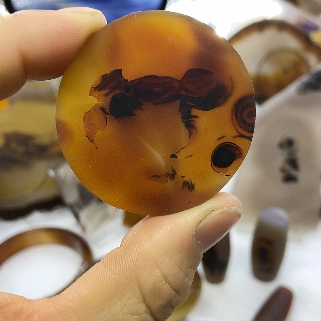 定制玛瑙巴玉玛瑙象形牌