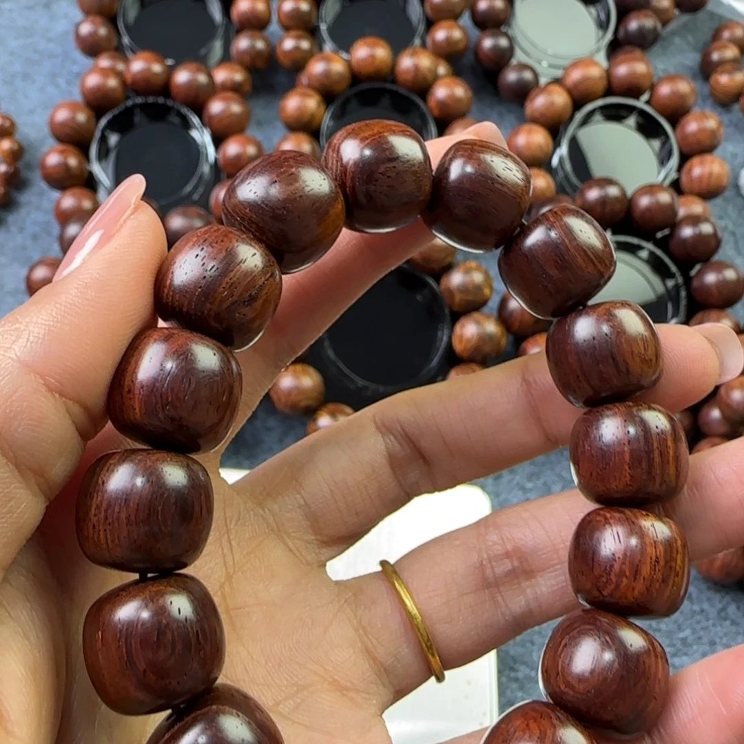 手串/手链黄花梨/降香黄檀紫油梨带芝麻点1.3/1.4