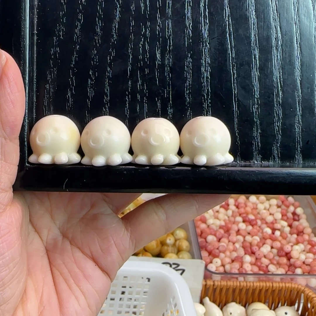 菩提根/象牙果手串微瑕牙果轻吐泡泡章鱼5颗