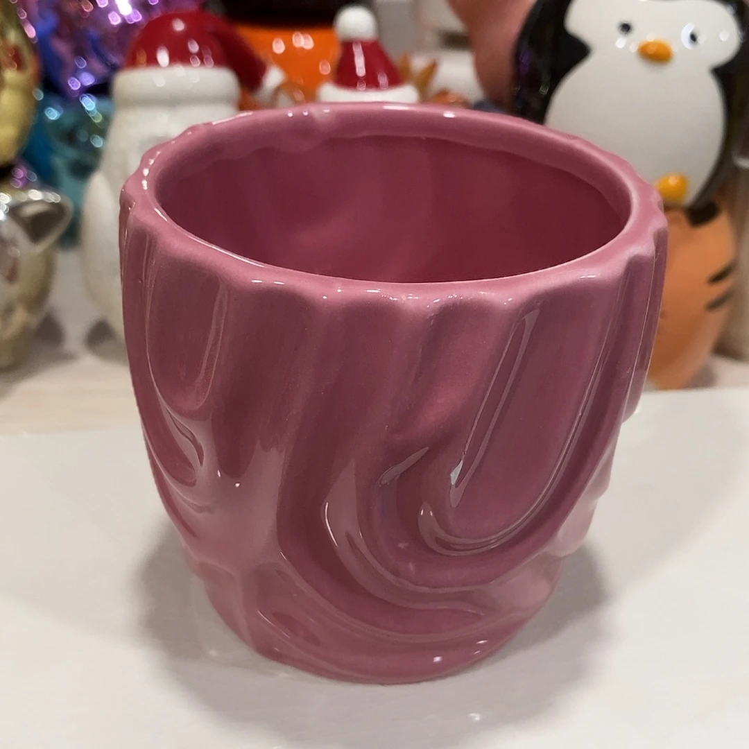 摆件陶盆有孔 瑕疵介意勿拍