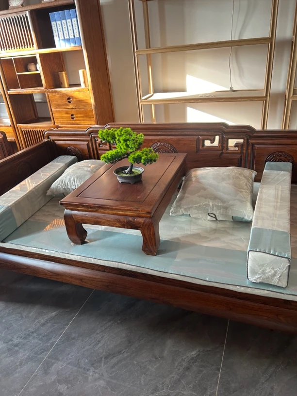 新中式罗汉床实木简约沙发小户型罗汉榻床榻榫卯客厅榆木家具