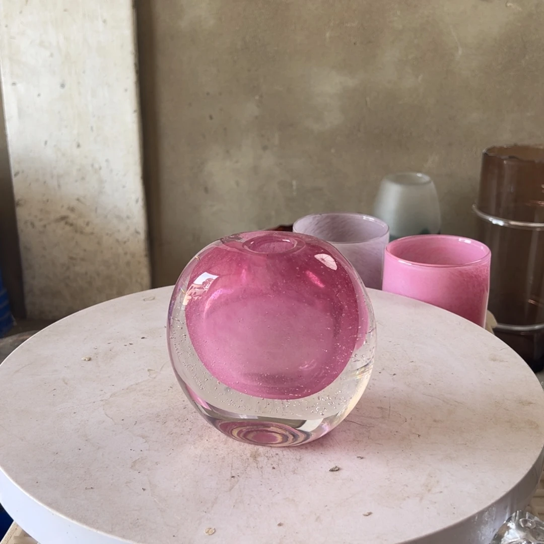 弘扬琉璃花器微瑕高度14