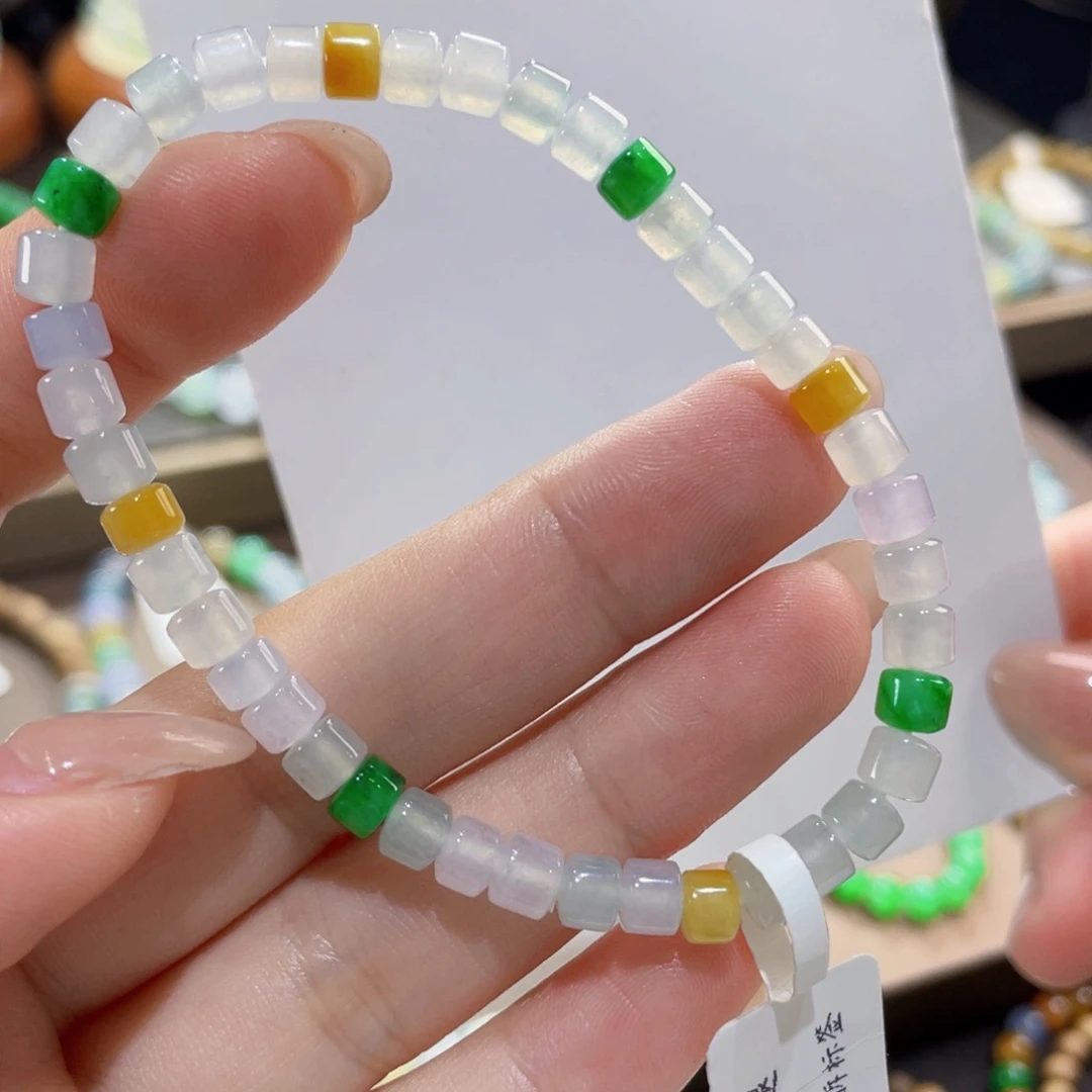 未镶嵌手链翡翠多宝桶珠漏价买断不退换