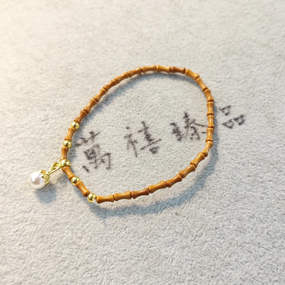 非金属木质手链 2mm橄榄竹节手串J039 fyg