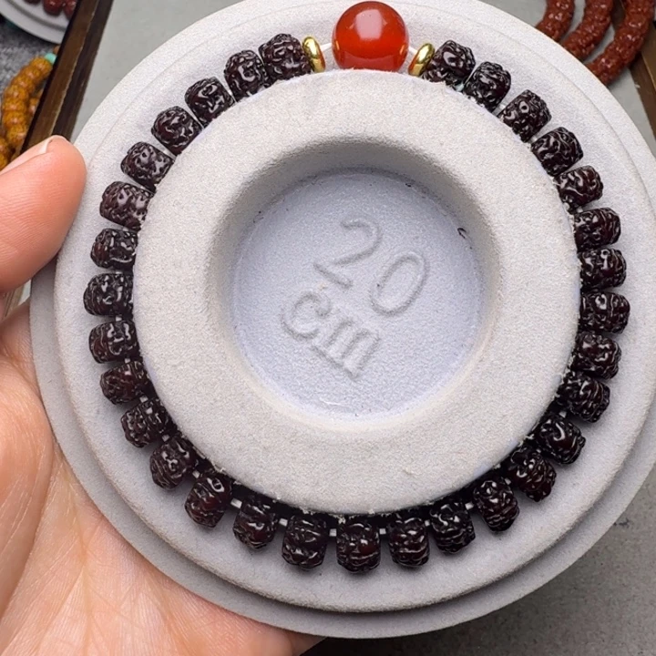 温***ᴗ金刚菩提手串黑金单圈9