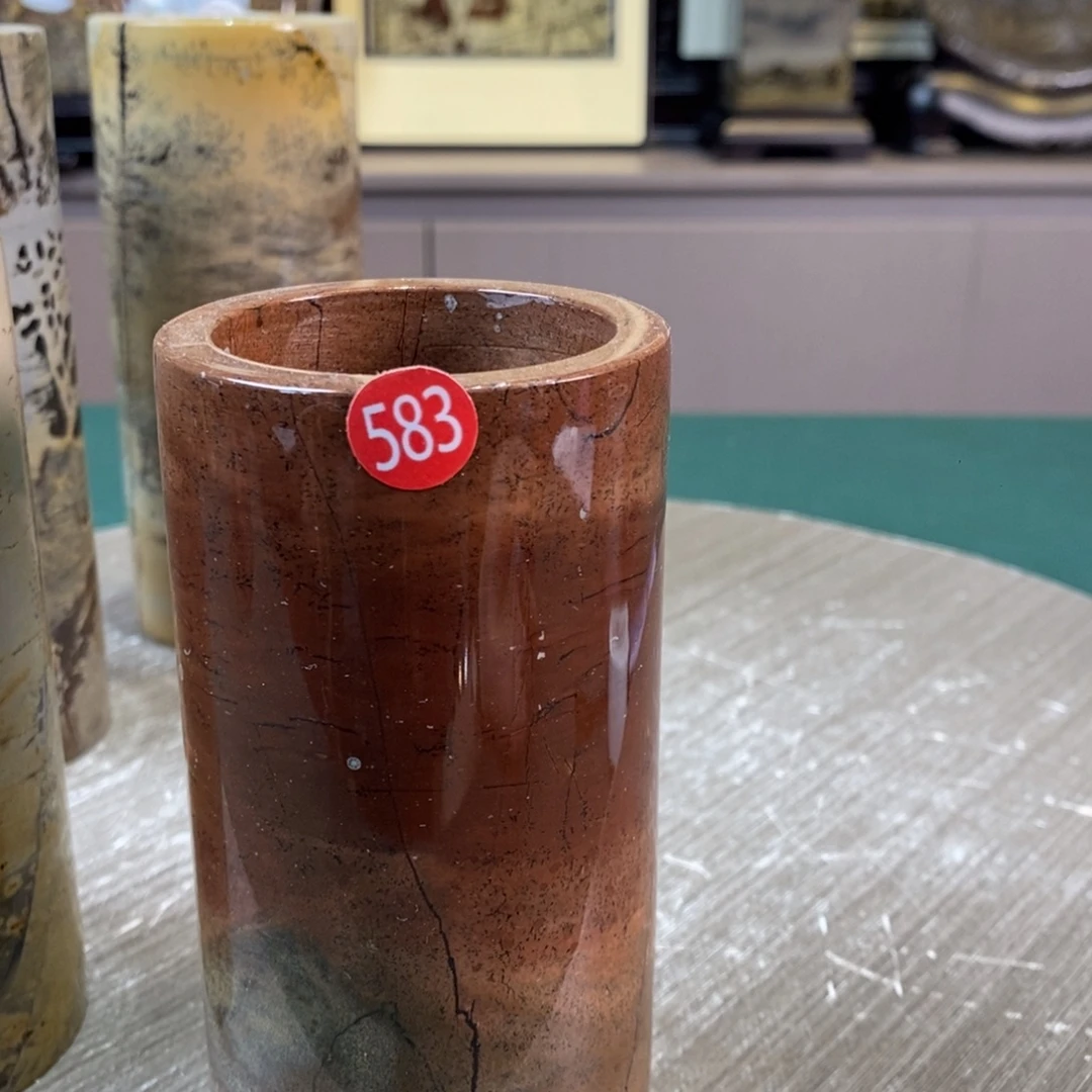 石材广西国画石草花石