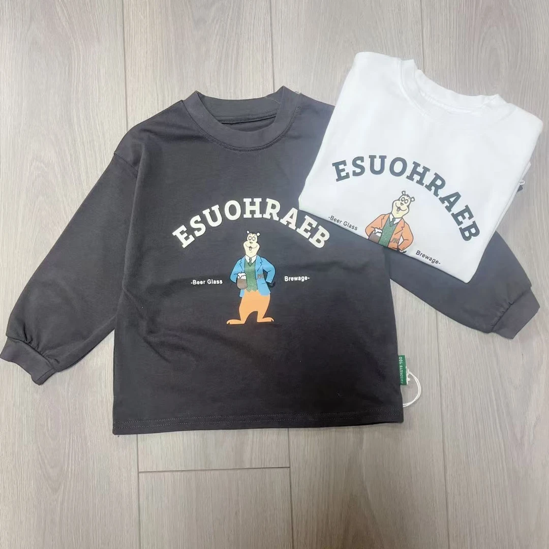 非同儿童春秋季长袖打底衫百搭T恤 CK 619