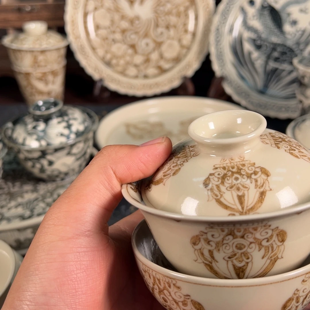 •***O景德镇手工手绘陶瓷
