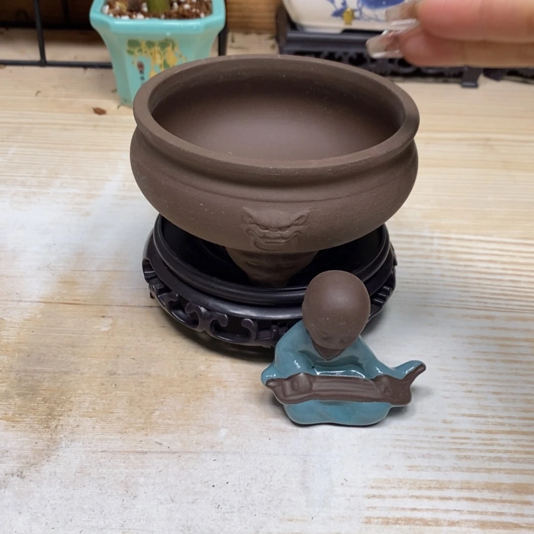 紫砂陶瓷艺术花盆陶瓷