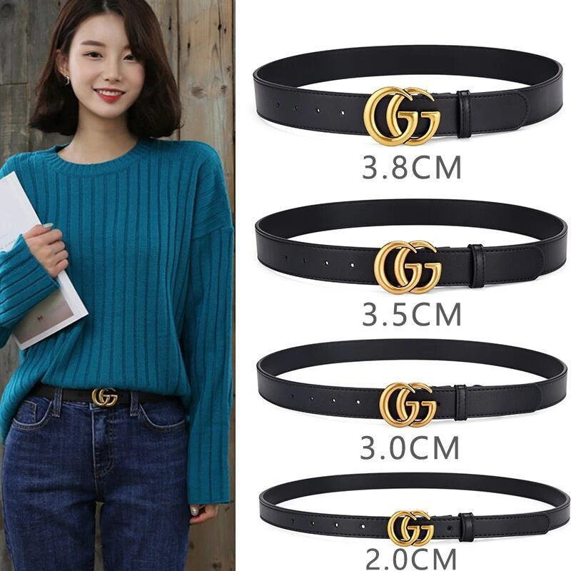 时尚成人休闲百搭风女光身腰带法式男ins风皮带百搭