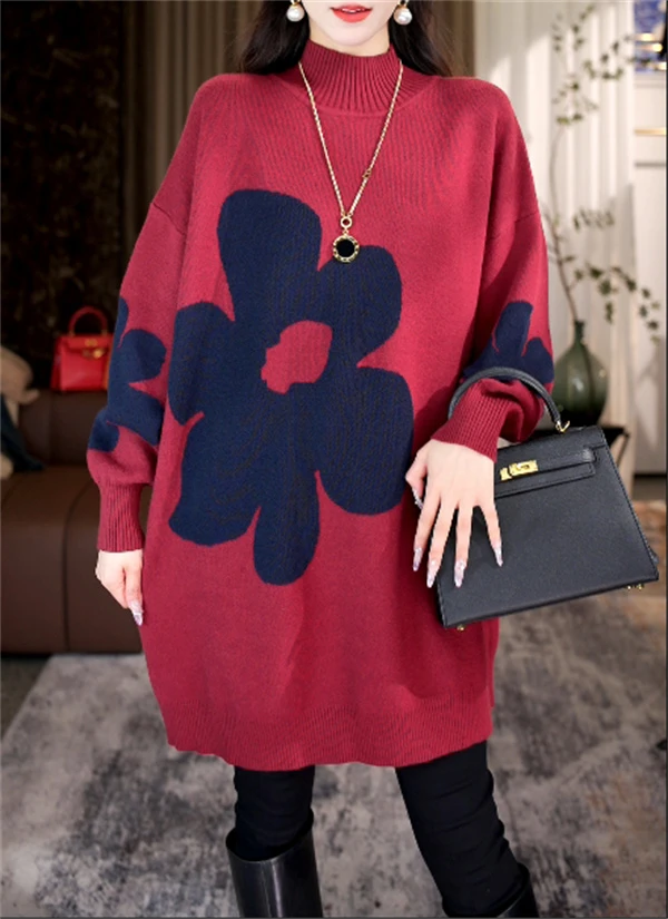 加厚保暖【温哥华】春夏必备时尚时髦洋气高档宽松毛衣上衣-6491#