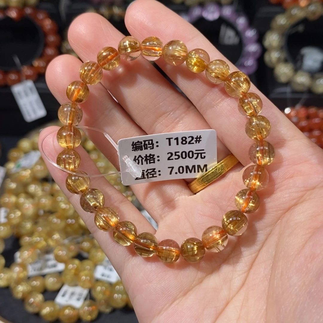 未镶嵌手链发晶T182#7.0mm