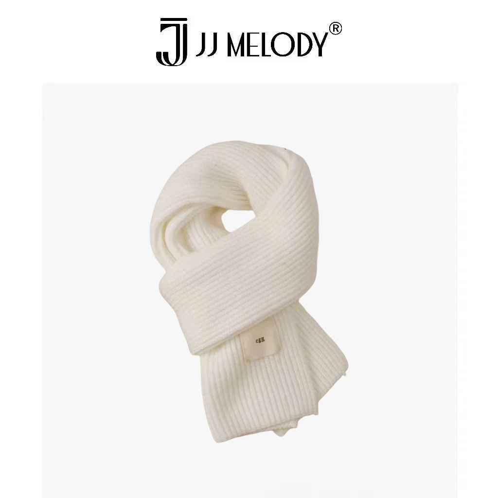 JJ Melody【egg小羊毛】WJ-1430 羊毛 纯色单边织围巾 Y