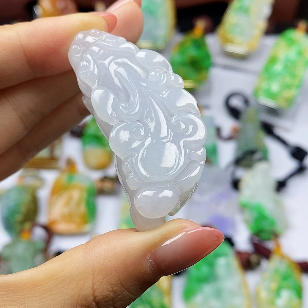 颈饰未镶嵌翡翠天然翡翠A货