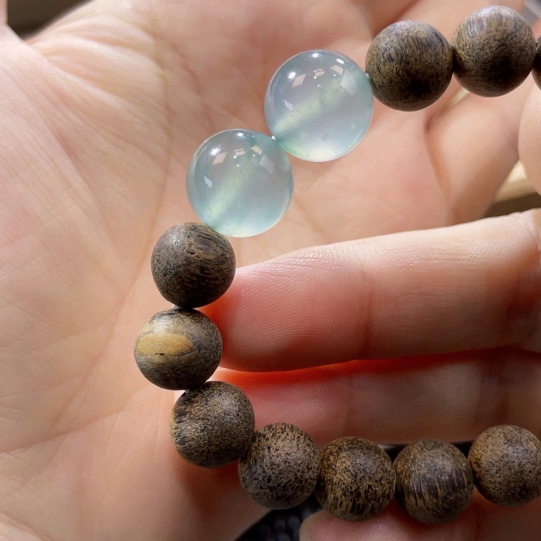 翡翠未镶嵌手链放漏卡13