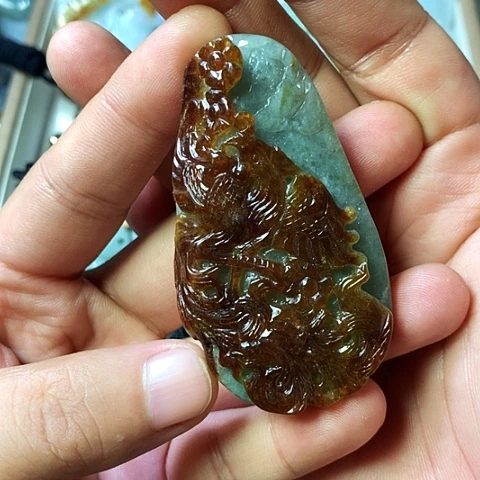 颈饰未镶嵌翡翠福豆豆珠宝翡翠颈饰