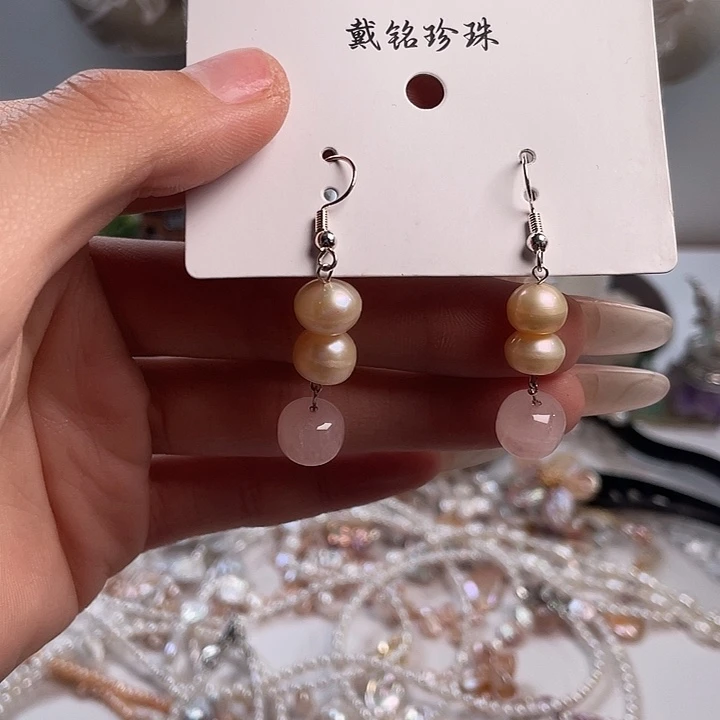 淡水珍珠银S925镶嵌颈饰