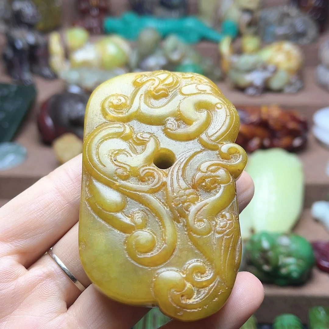 白玉菩提吊坠14。。