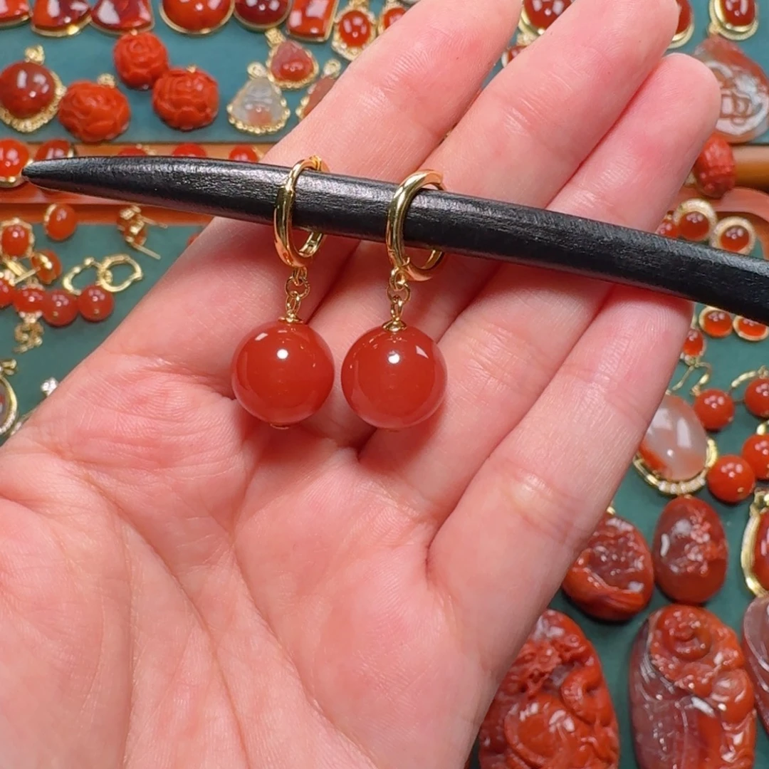 南红玛瑙南红银S925镶嵌