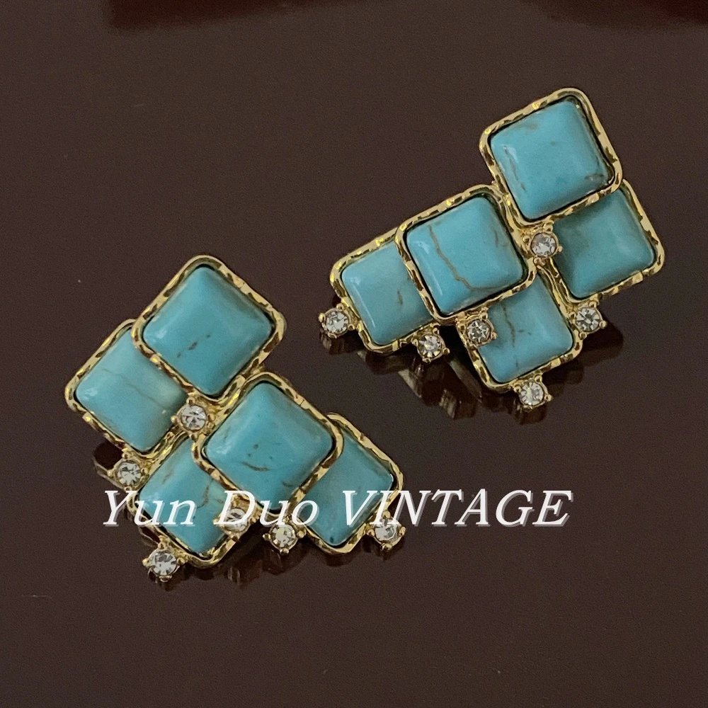 黄铜耳饰 复古/宫廷民族风复古高奢小众耳钉81