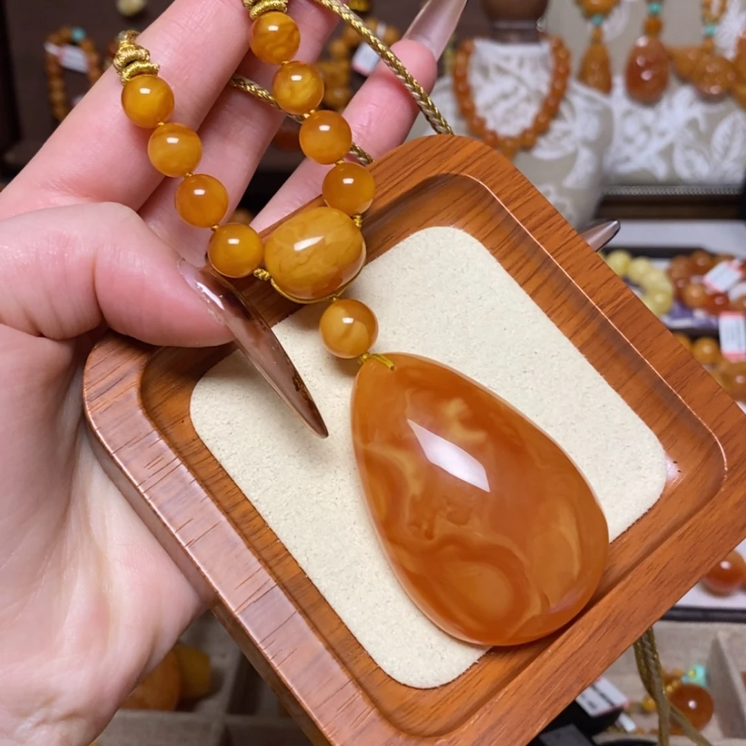 【闪购商品】蜜蜡颈饰未镶嵌项链