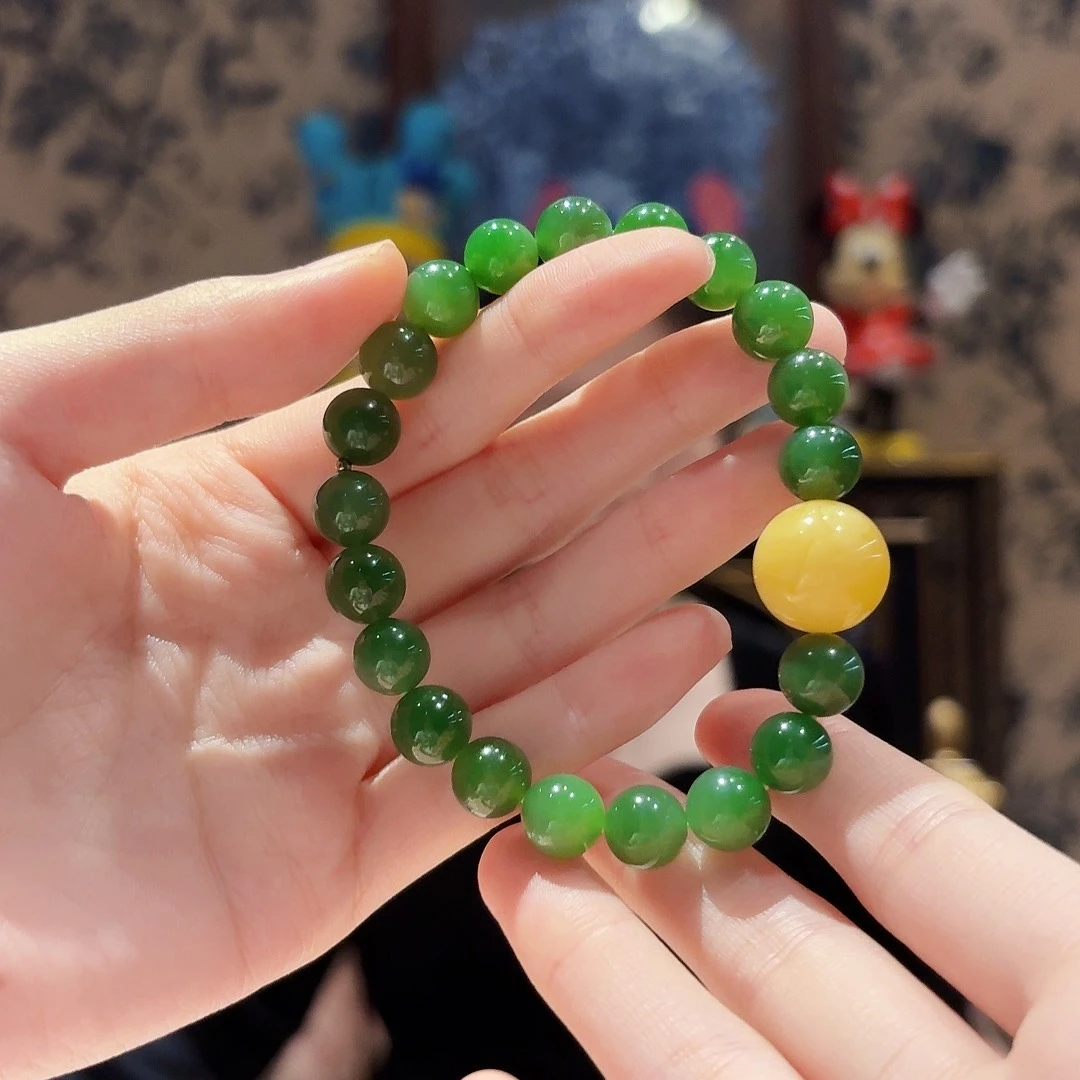 和田玉未镶嵌手链