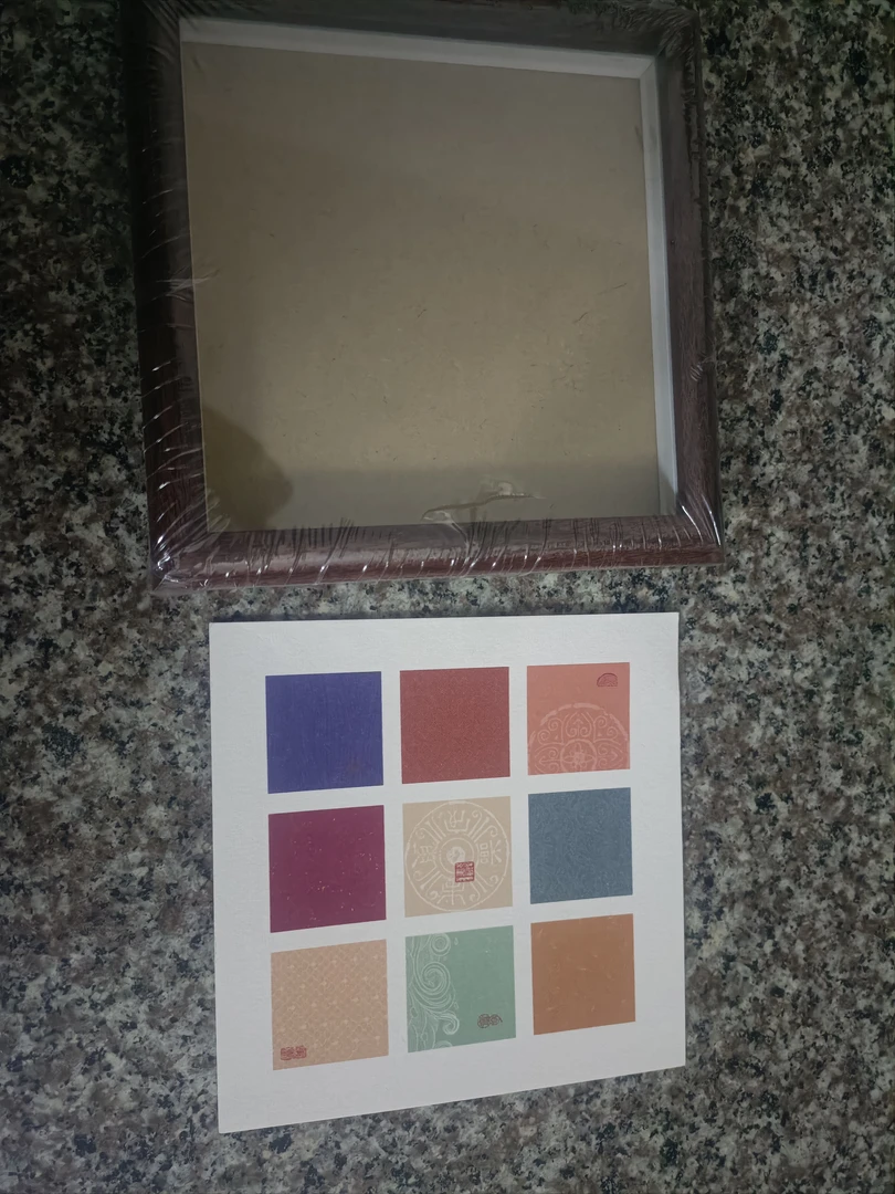 15*15厘米卡纸中空画框硬卡宣纸画框摆台